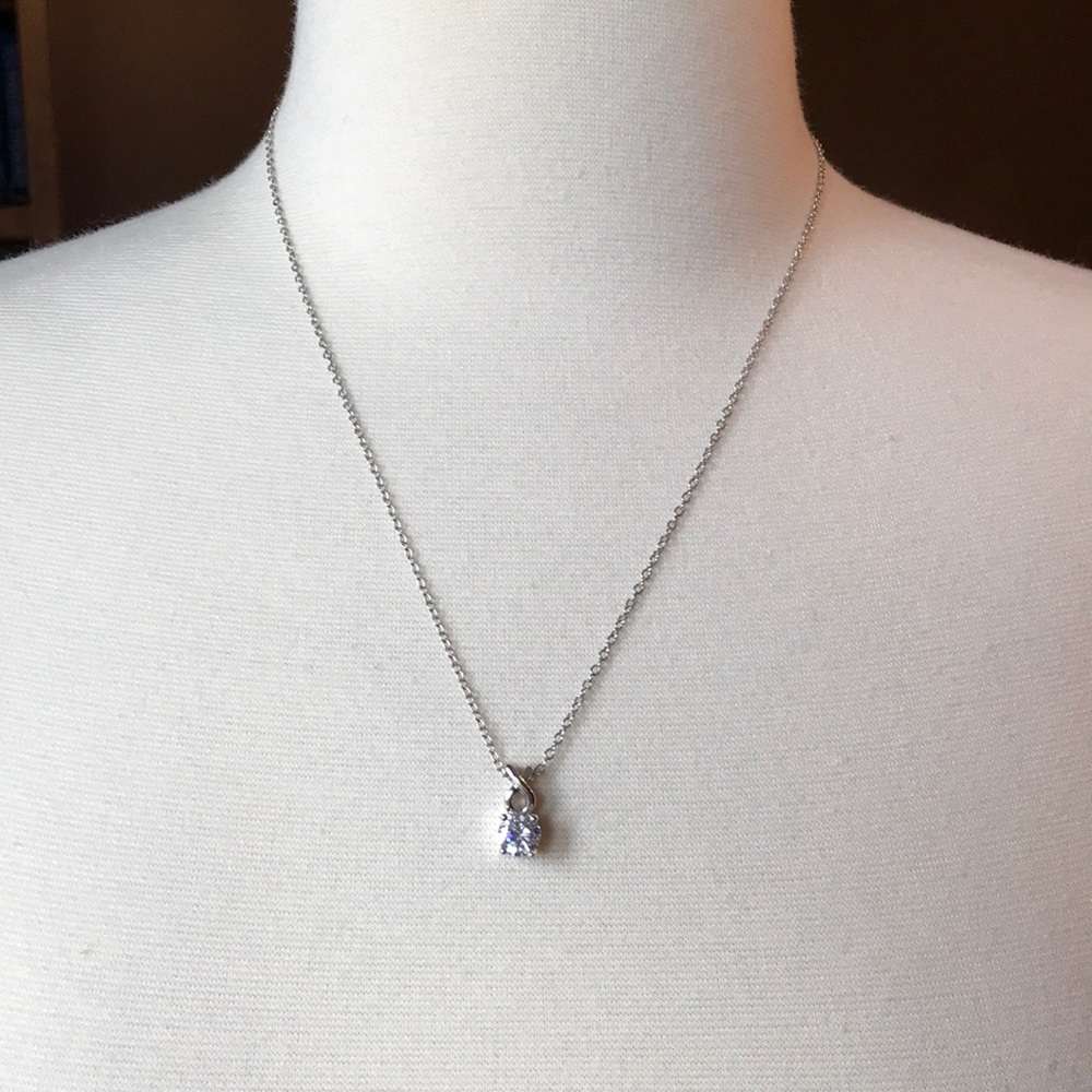 Faux diamond necklace